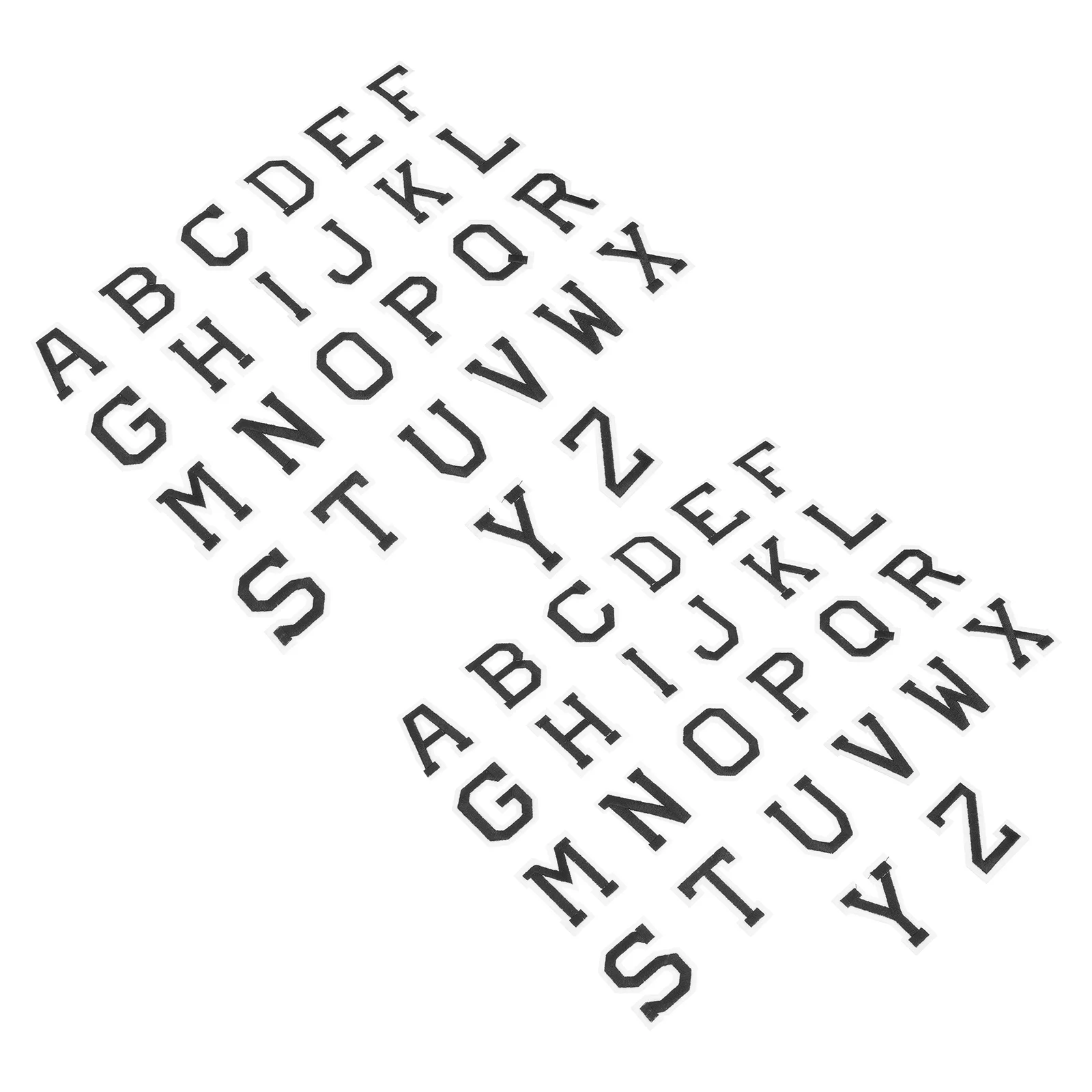 

52 Pcs Letter Ironing Sticker Letters Fabric Embroidery Clothes Patches Stickers Multipurpose Sewing Clothing Decors Hand-craft