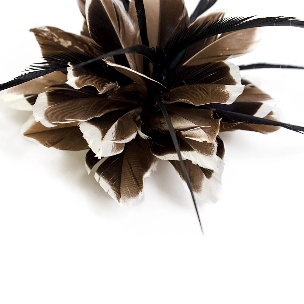 

Натуральные гусиные перья, цветы, головной убор для свадебной вечеринки, одежды, платья, шляпы, аксессуары, брошь, украшение ручной работы, шлейф