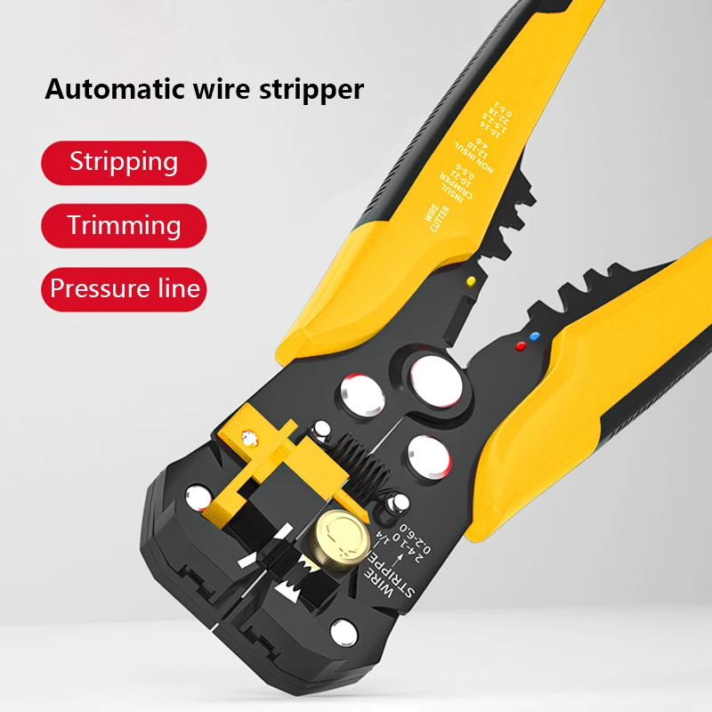 

3in1Automatic Cable Wire Stripper Adjusting Cutter Crimper Multifunctional Terminal Crimping Electrician SpecialStrippingPlier