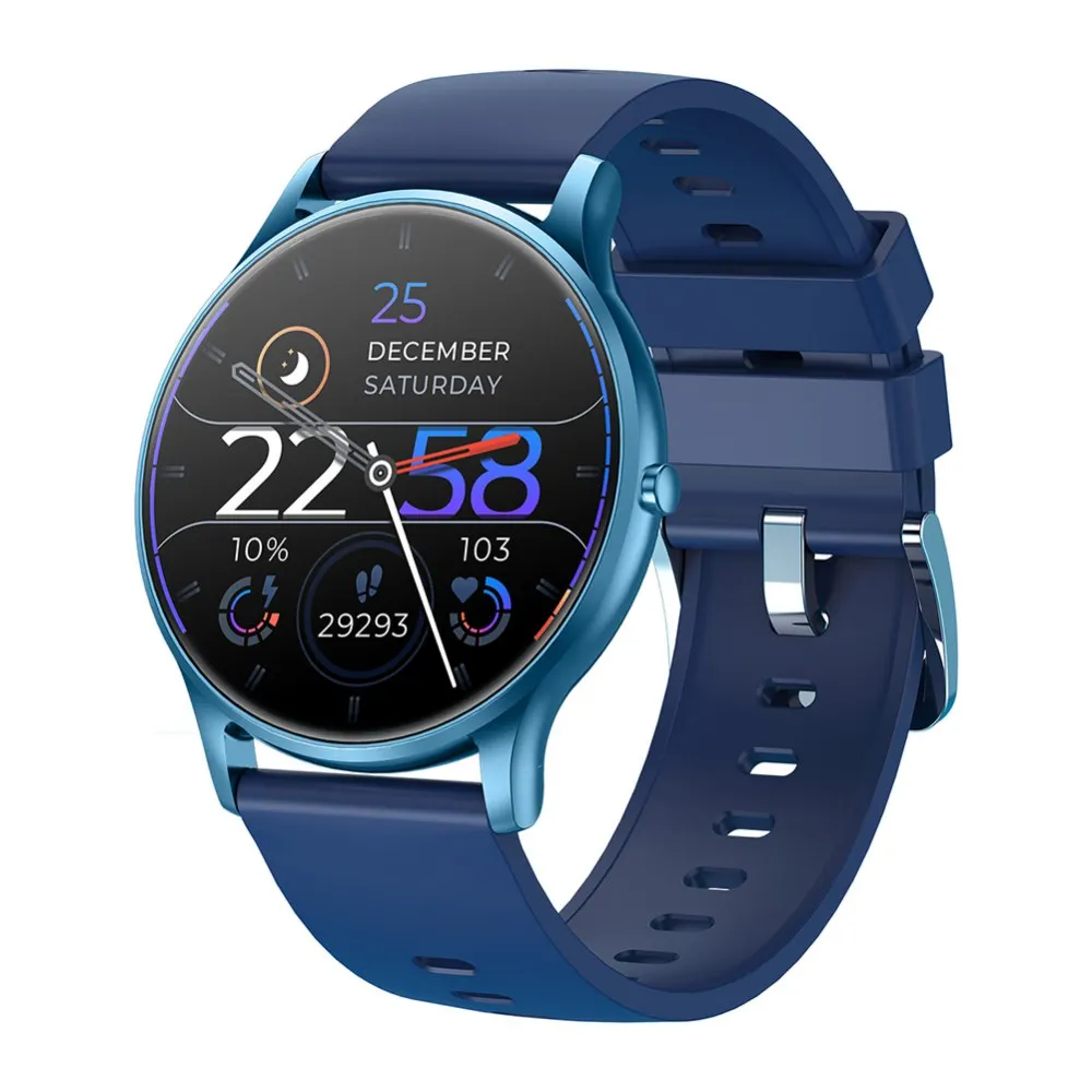 

1.28' Round Smart Watch Blood Pressure Heart Rate Oxygen Monitor Fitness Tracker Android IOS Men Women Fashion SmartWatch Clock