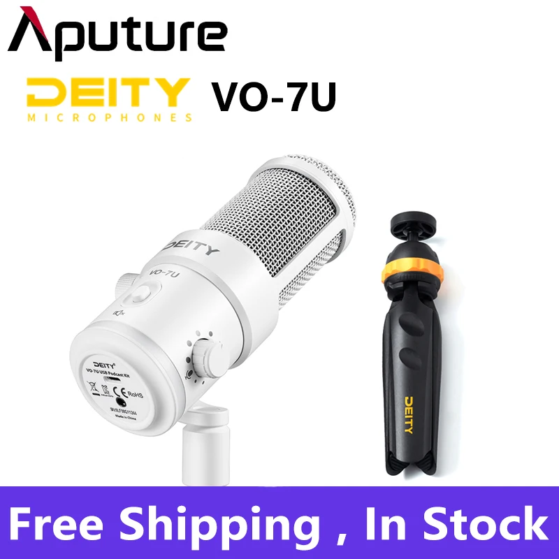 Aputure Deity VO-7U USB Динамический настольный микрофон для подкастов набор штативов с