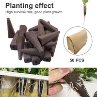 50pcs seed planting grow sponge seed starter pods without seeds garden seed root sponge plug for hydroponic indoor garden kit