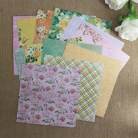 6 inchspring peony rose flower single sided pattern paper origami art background paper card making diy scrapbooking paper crafts