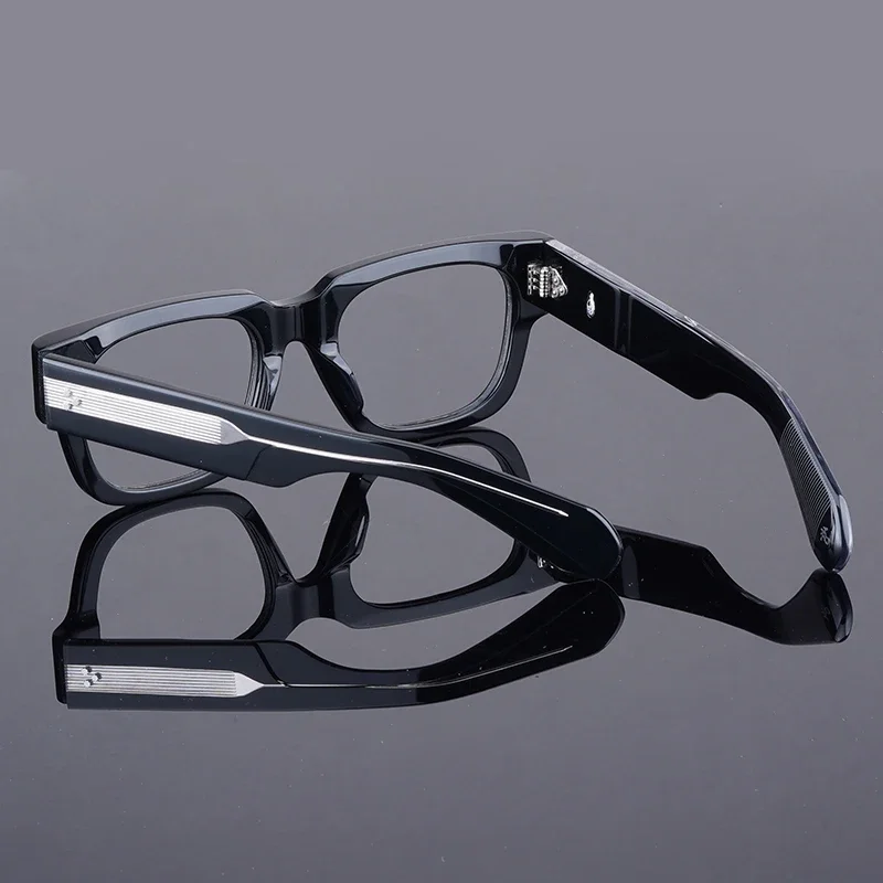 ENZO высококачественные квадратные ацетатные солнцезащитные очки мужские