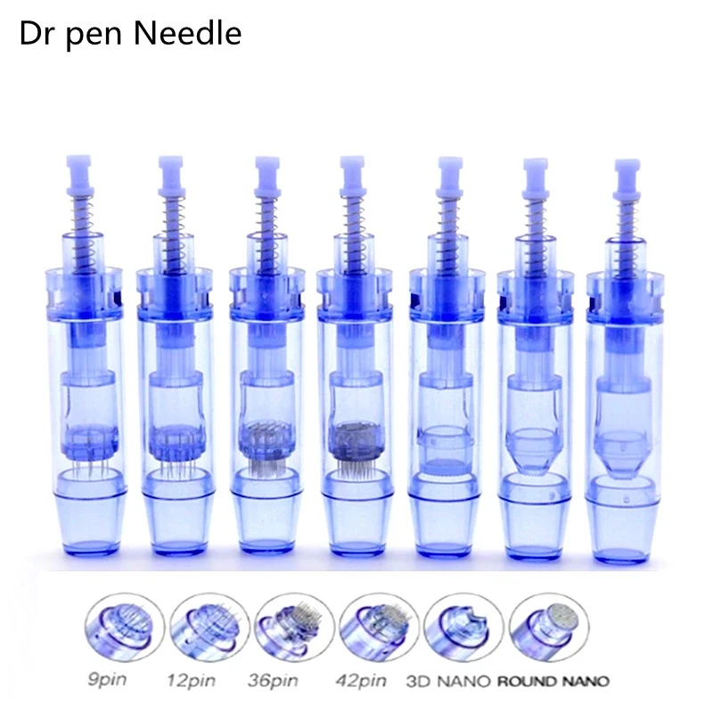 

High-quality 10/50/100pcs Electric Derma Pen Needle 9/ 12/ 36/ 42/ Nano Cartridges Bayonet For Ultima A1 Tattoo Micro Needles