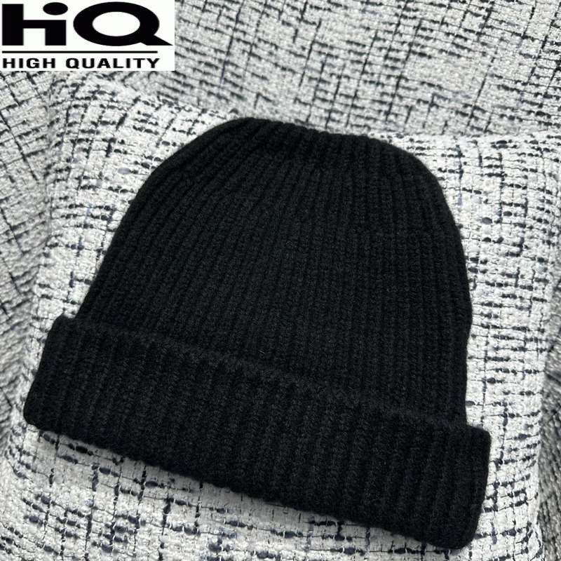 Women Street Casual Cashmere Wool Knitted Caps Keep Warm Triangle Hats Skullies & Beanies