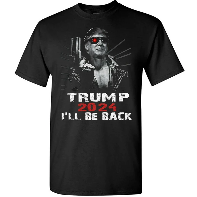 

Забавная футболка с изображением Дональда Трампа 2024 на тему выборов, я вернется, Мужская Дизайнерская одежда, дышащие топы для отдыха