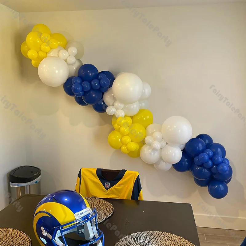 

88pcs Balloon Garland Kit Matte Navy Blue and Yellow Balloons Arch for Baby Shower Kids Birthday Party Wedding Backdrop Supplies
