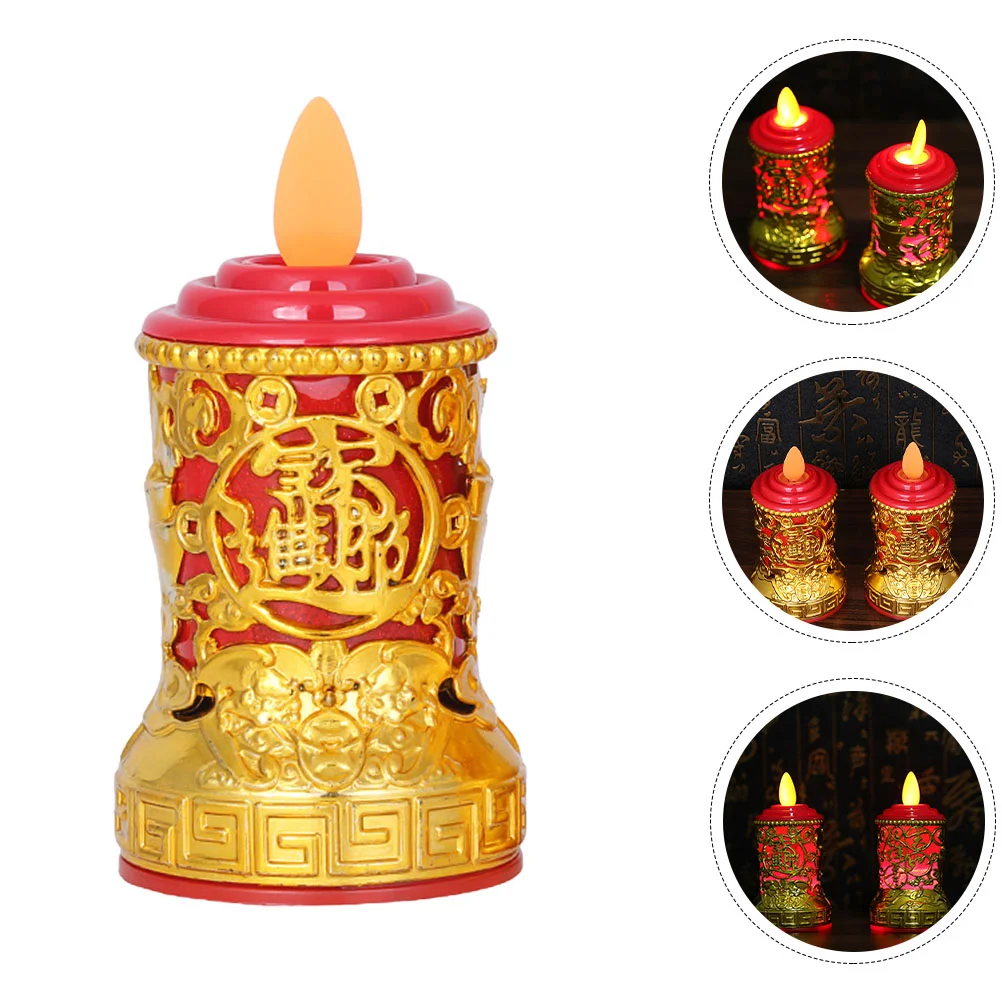

Electric Altar Light Votive Flickering Decorations Tabletop Table Wedding Advent Led Artificial Holder Up Lamp Outdoor Window