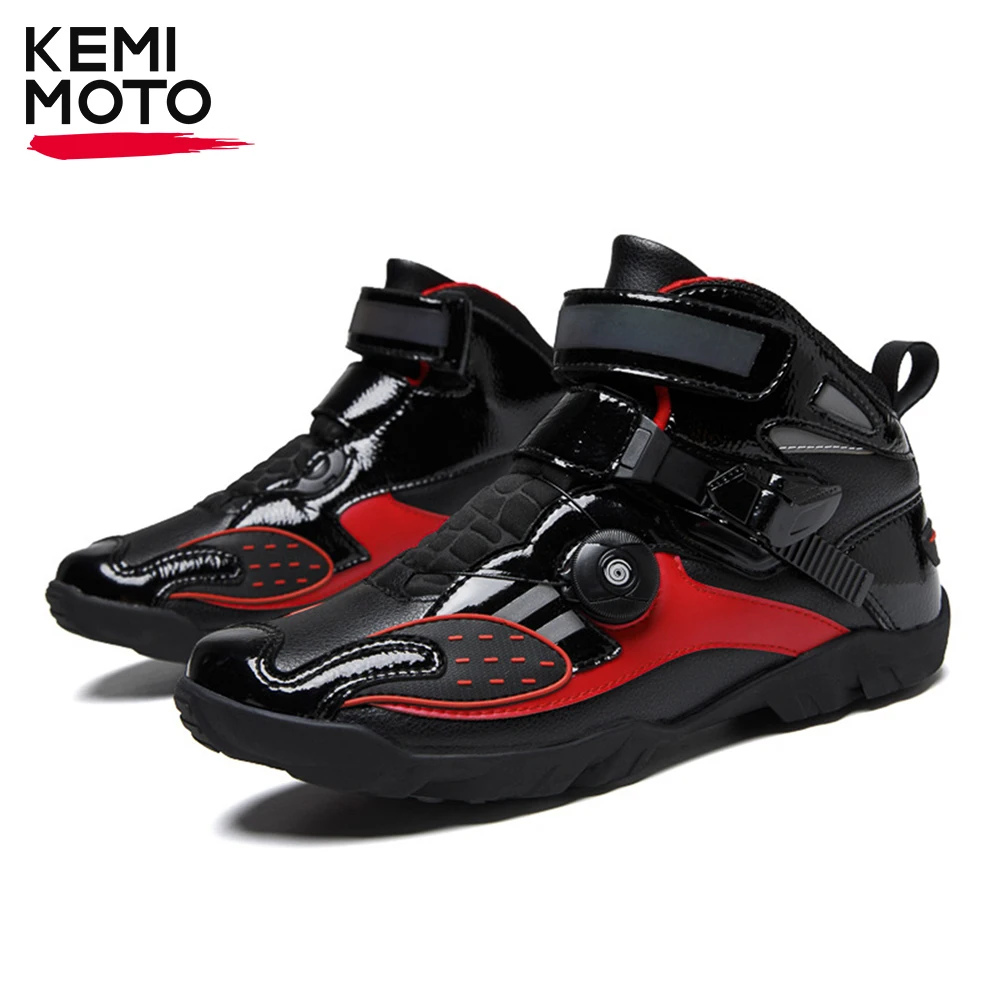 Enlarge Motorcycle Riding Boots Motorcross Men Shoes Off-road Racing Sports Outdoor Breathable Boots For Summer Winter