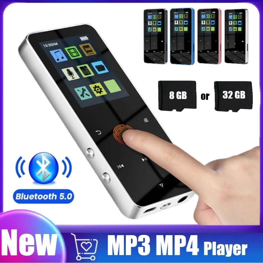 

Mp4-плеер с сенсорным экраном 1,8 дюйма, 5,0 ГБ, Bluetooth, Fm-радио