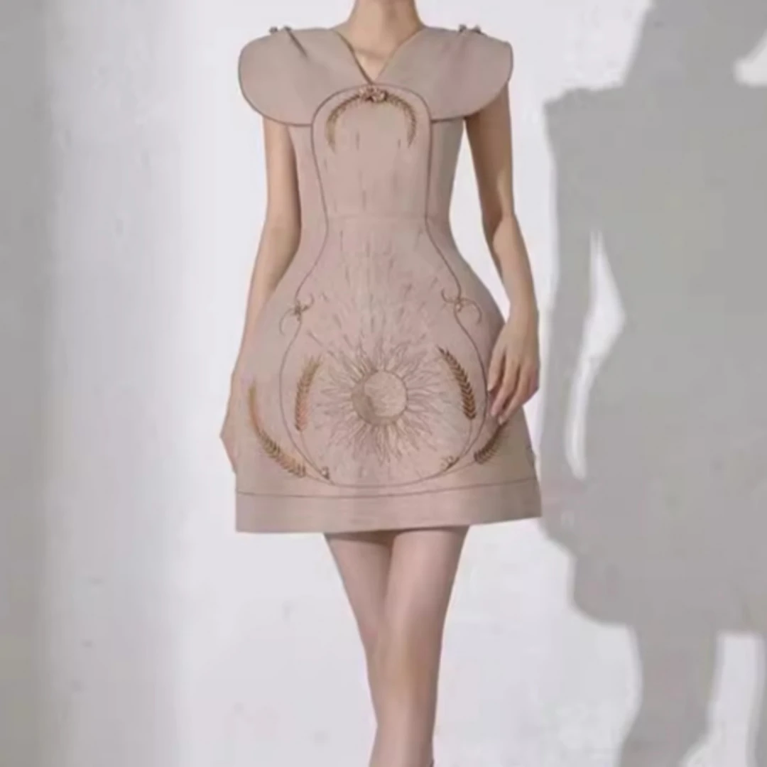 Женские платья женское платье с вышивкой шикарное элегантное кружевное