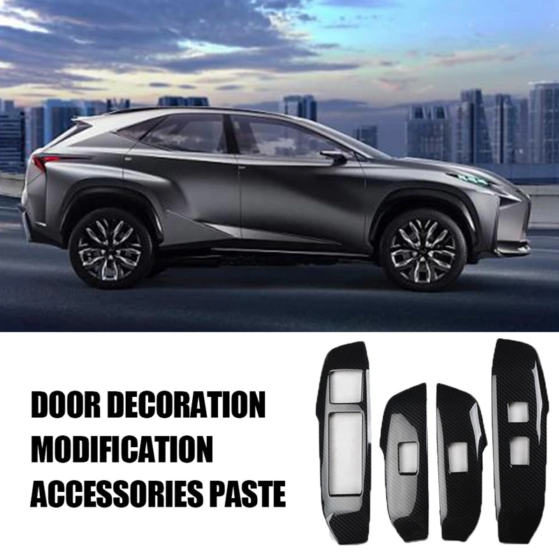 Панель переключателя окна автомобиля регулируемая крышка отделка наклейки