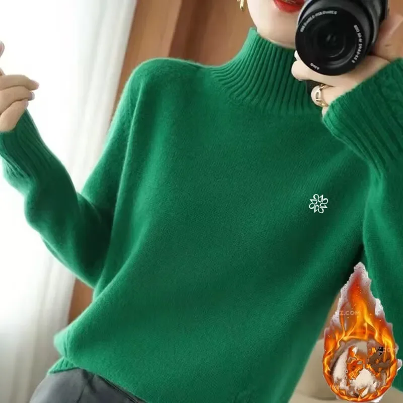 

Одежда для гольфа 2023, зимняя одежда для гольфа, женская вязаная утепленная цельная одежда для гольфа с плюшевым дном, женский свитер для гольфа, женская одежда для гольфа