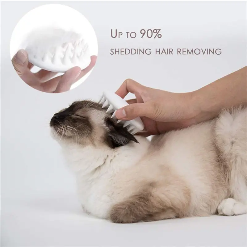 

PETKIT Pet Cat Grooming Massage Device Brush Comb silicon with Soft Rubber Bristles tool hair removal brush comb for cat dogs