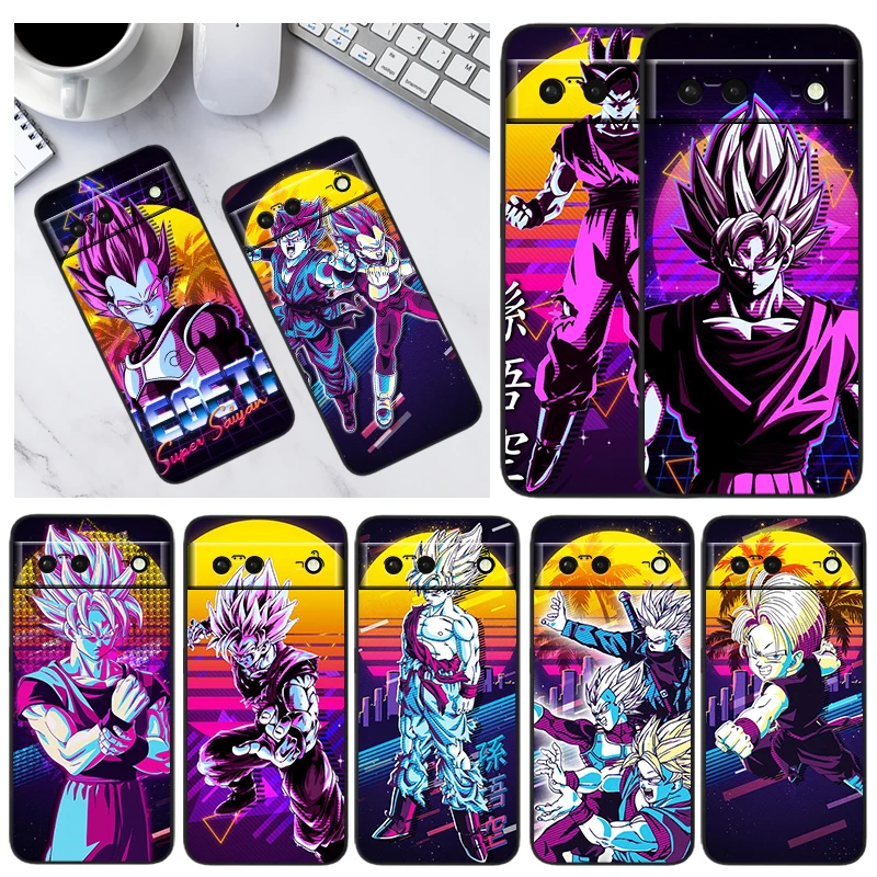 

Cool Dragon Ball Art For Google Pixel 7 6 Pro 6A 5A 5 4 4A XL 5G Black Phone Case Shell Soft Silicone Fundas Coque Capa