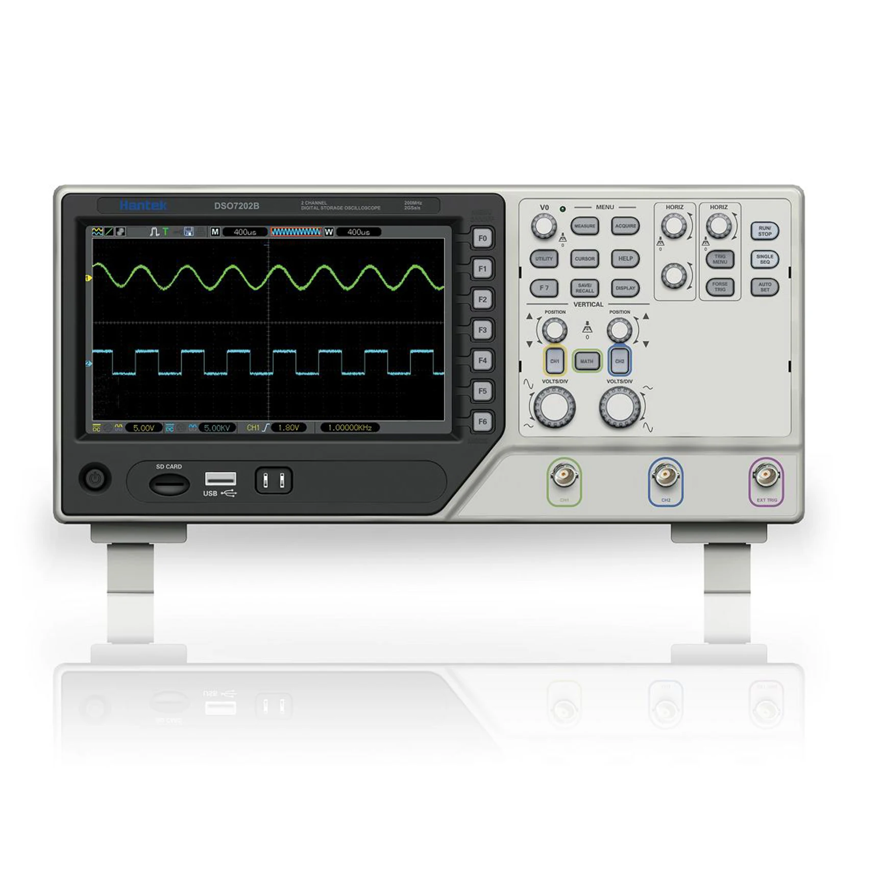 

Hantek DSO7102B Digital Storage Oscilloscope 2Gsa/s Real Sample Rate 2 Channels digital oscilloscope