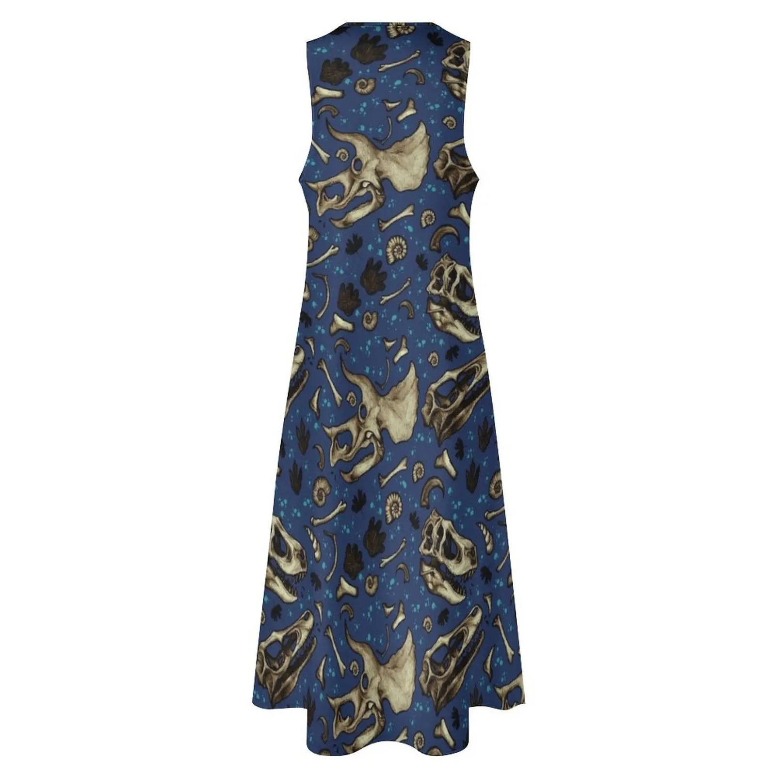 Fossil Bed Pattern - длинное платье с динозаврами вечерние платья для женщин 2025 г.