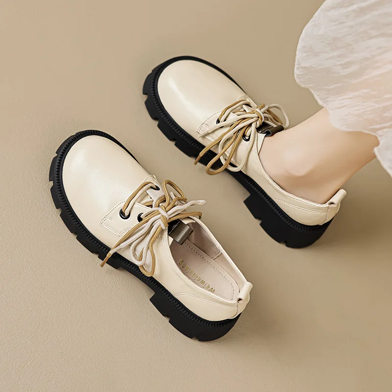 

Лоферы женские из искусственной кожи на шнуровке, Размеры 35-42