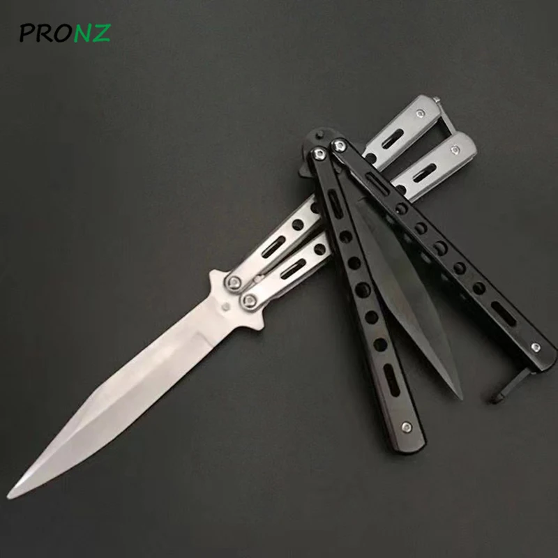 Нож-бабочка тренировочный резец-бабочка с четырьмя отверстиями полностью