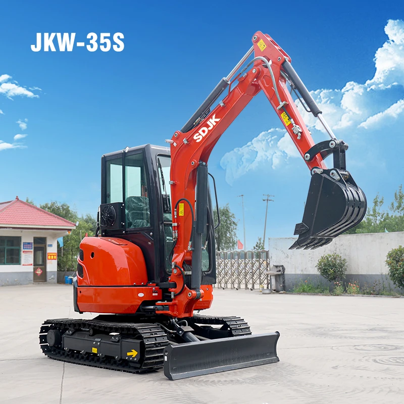 

JKW-35S Mini Excavator 3 Ton Micro Bagger Small Digger Machine Hydraulic Crawler Excavator Digging Machine for Sale