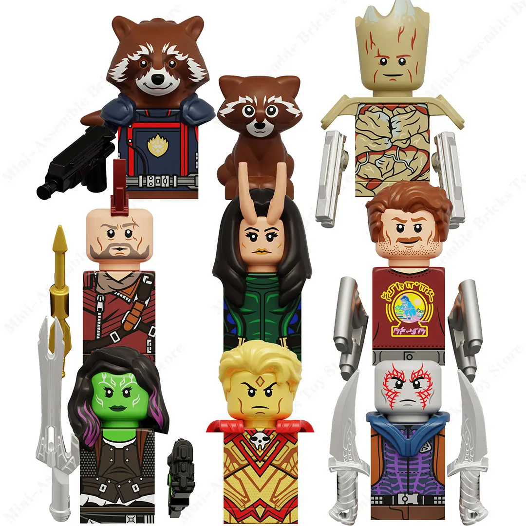 KT1069 KT1070 G0124 куклы герои Диснея из аниме мини-фигурки экшн-игрушки сборные игрушки