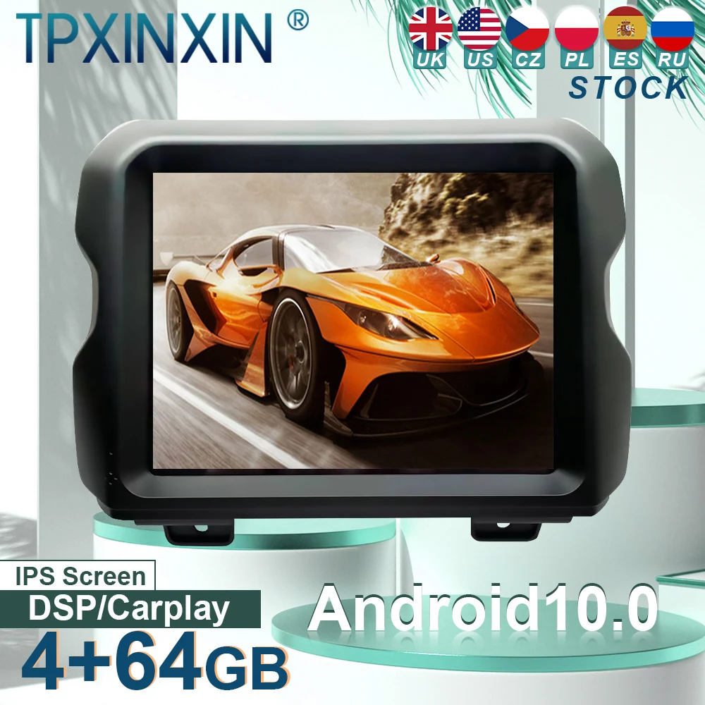 

for jeep wrangler special machine 2007（CP DSP） audio 2 din android receiver tesla style auto multimedia DVD player GPS