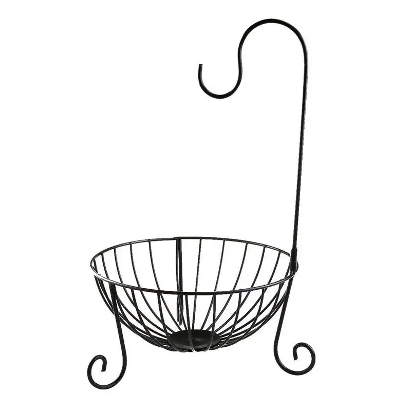 

Practical Tableware Metal Fruit Basket Detachable Banana Hanger Storage Holder Hook