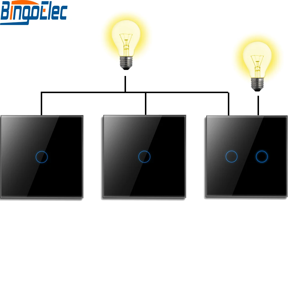 3 шт., настенные сенсорные выключатели, 240 В 3 шт., настенные сенсорные выключатели, 240 В