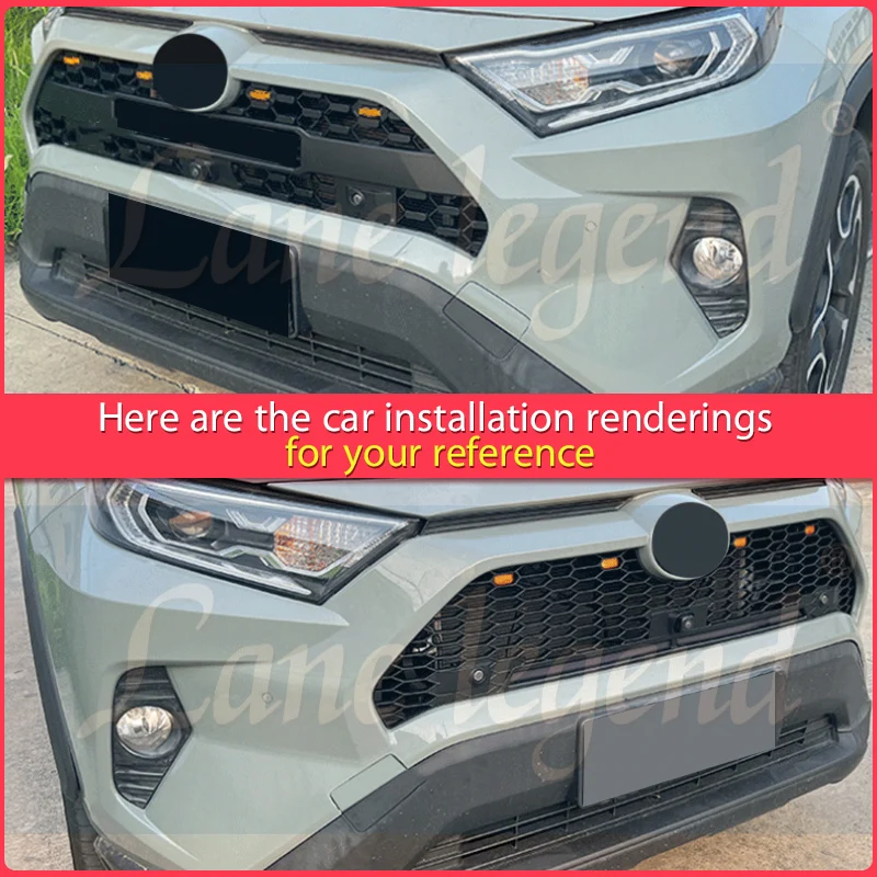 Решетка для TOYOTA RAV4 2019 2020 2021 2022 Приключения версия TRD гриль с модифицированной