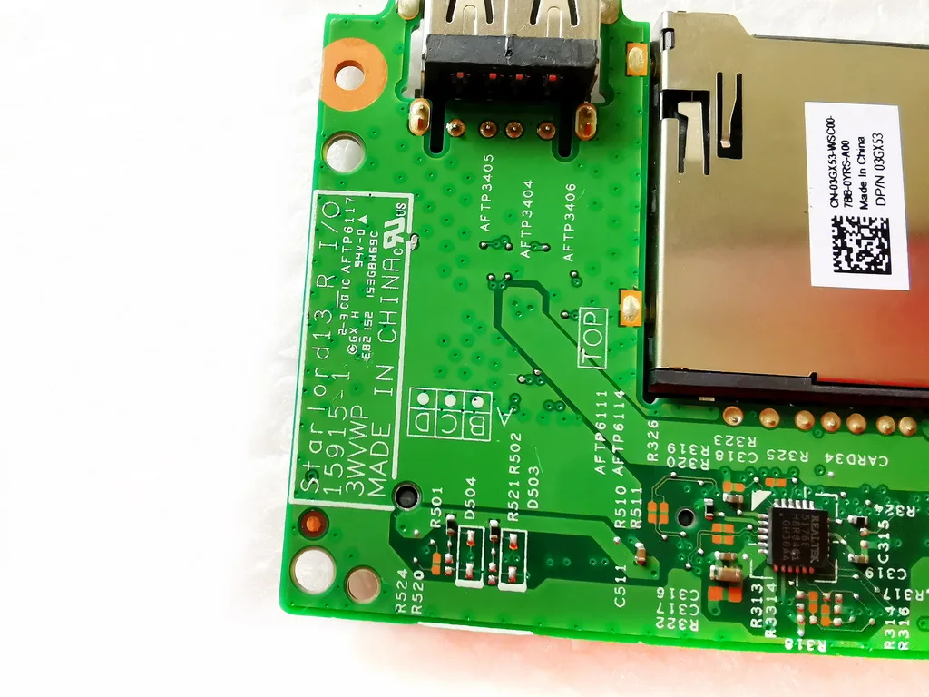 15915-1 для DELL 5368 5378 USB плата Starlord13 3WVWP CN-03GX53 протестирована хорошо