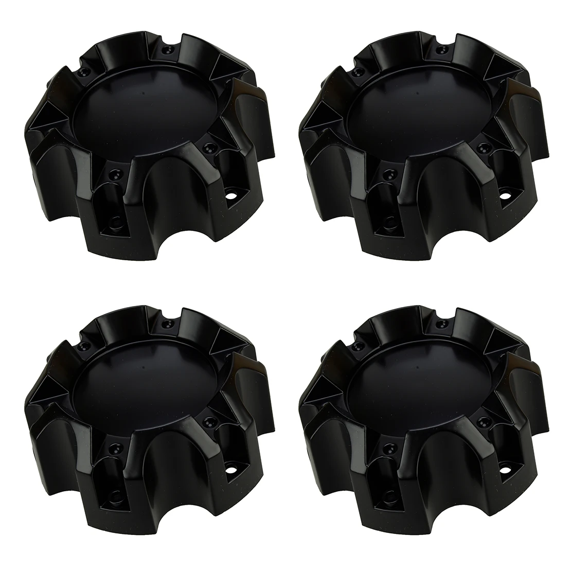 

4pcs 6 Lug Car ABS Wheel Tyre Center Hub Caps Protector Rims Universal Accessories Matt Black