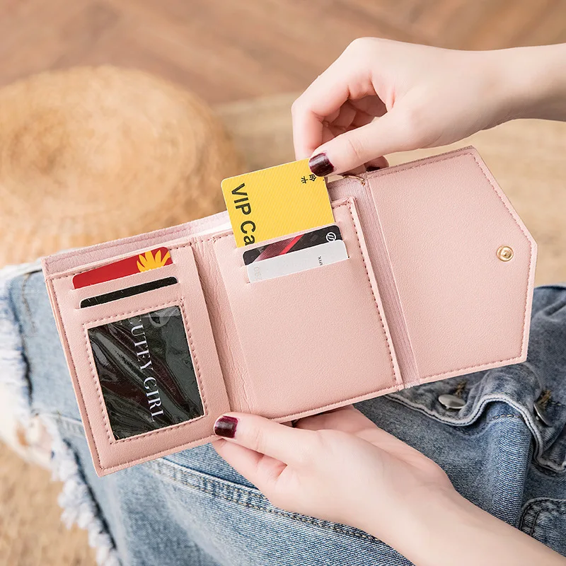 

Casual Simple Purse Ladies Short Coin Purse Card Holder Mini Bag