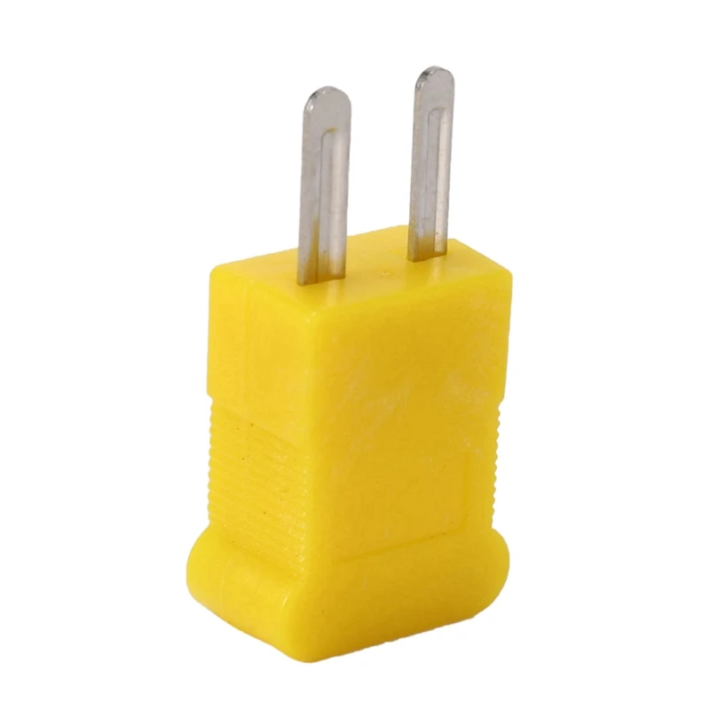 

20 Pcs Yellow Plastic Case Flat Male 2-Pin K Type Thermocouple Wire Connector