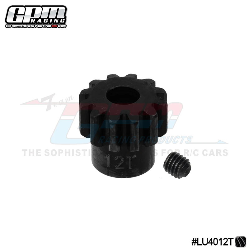 Шестерня из закаленной стали GPM 12T для LOSI 1/10 Lasernut Tenacity Ultra 4 DB Pro