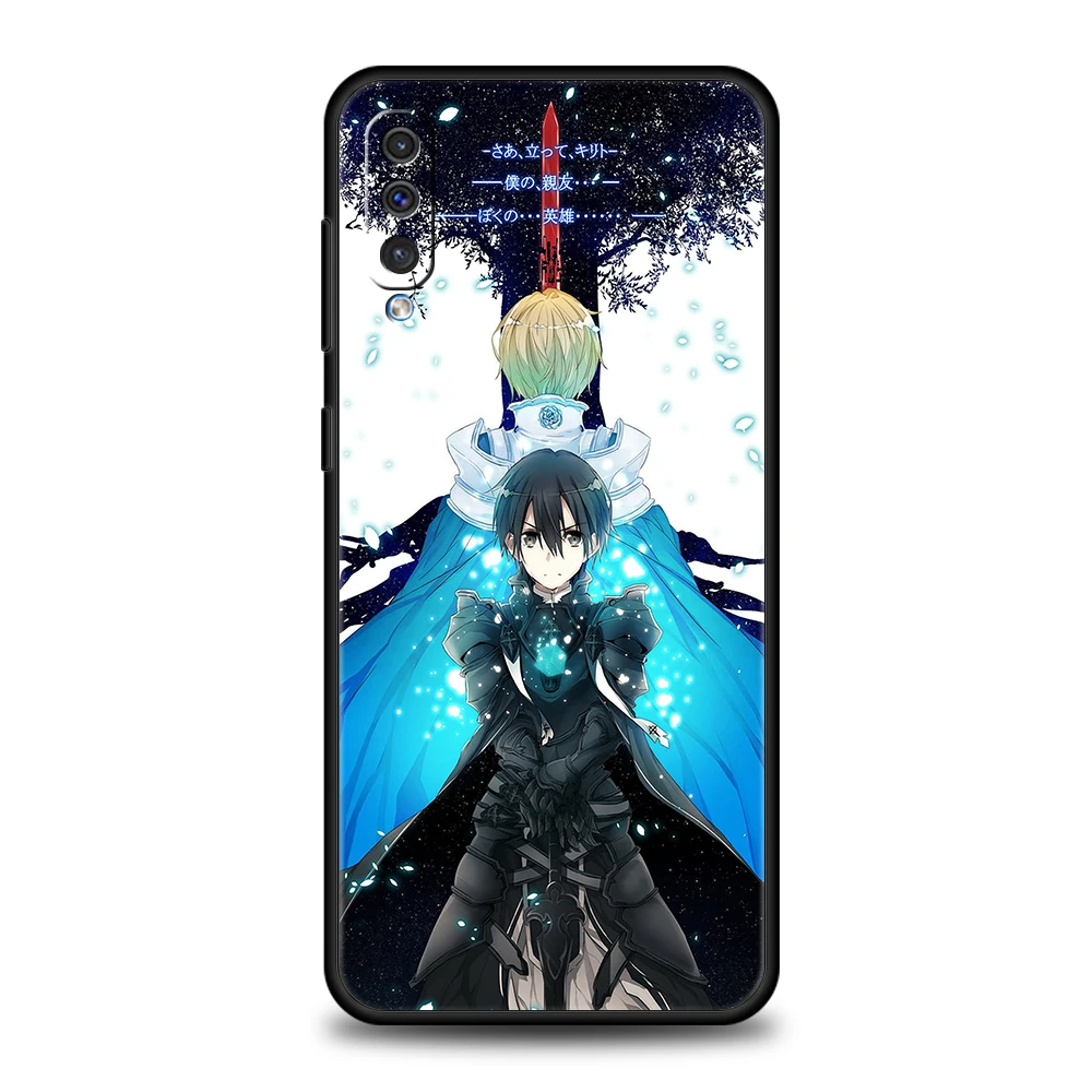 Sword Art Online Anime Phone Cover Case For Samsung Galaxy A12 A02 A03 A03S A52 A70 A50 A20 A10 A10S A40 4G Luxury Silicon Shell