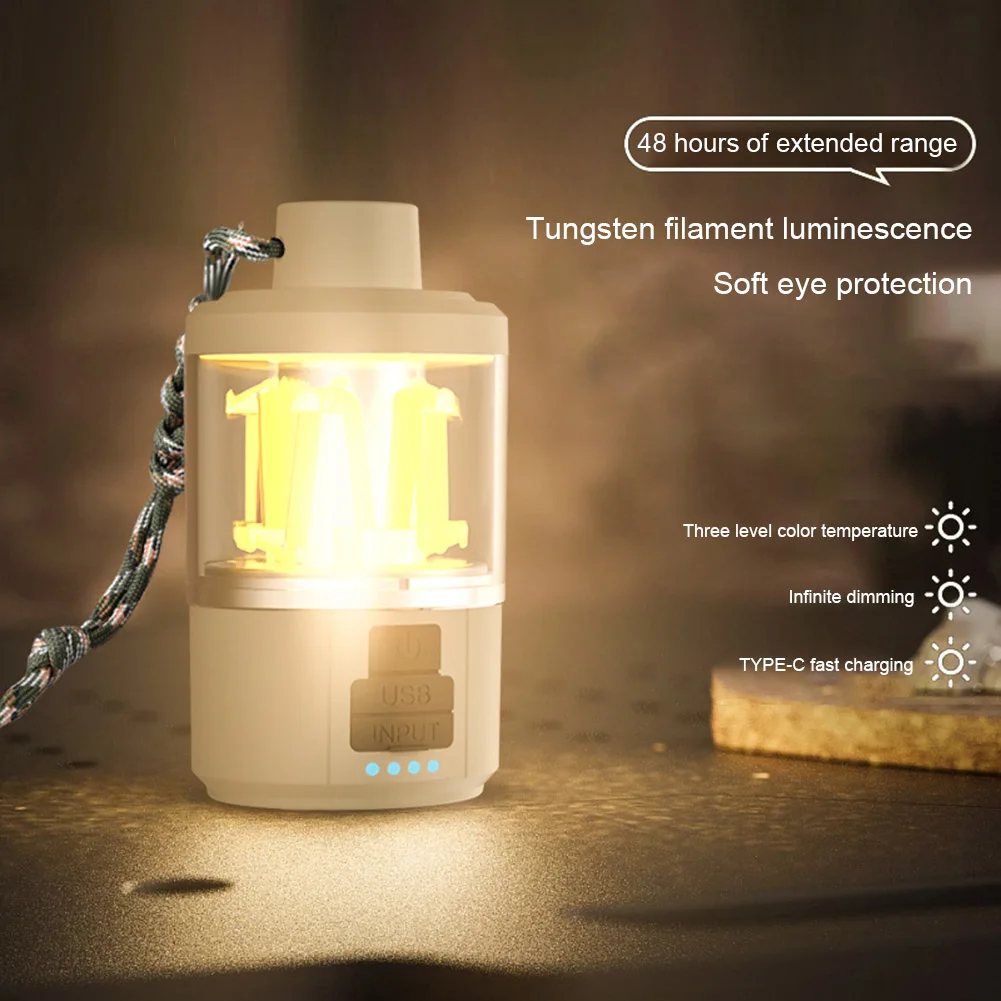 

Фонарь для кемпинга, 1500 мАч, 4 режима регулировки яркости