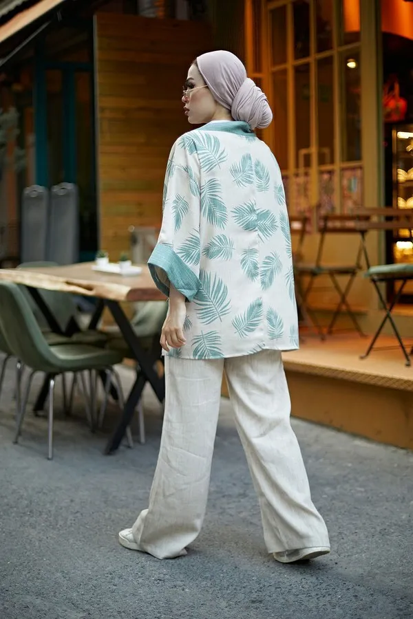 TUGBA Muslim Women 'S kimono Cardigan İslamic Muslim Turkiye outfit for summer spring casual ladies turkish 2021
