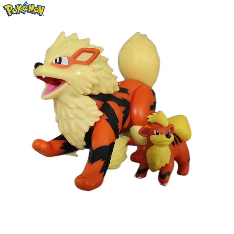 

TOMY Pokemon Arcanine Growlithe 10 см Фигурки игрушки собака кукла изометрическая серия Arcanine аниме экшн-модель игрушка для детей подарок