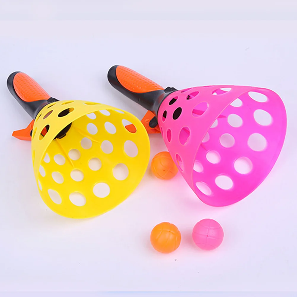 

2 Pairs Toss Game Launch and Catch Balls Outdoor Launcher Parent-child
