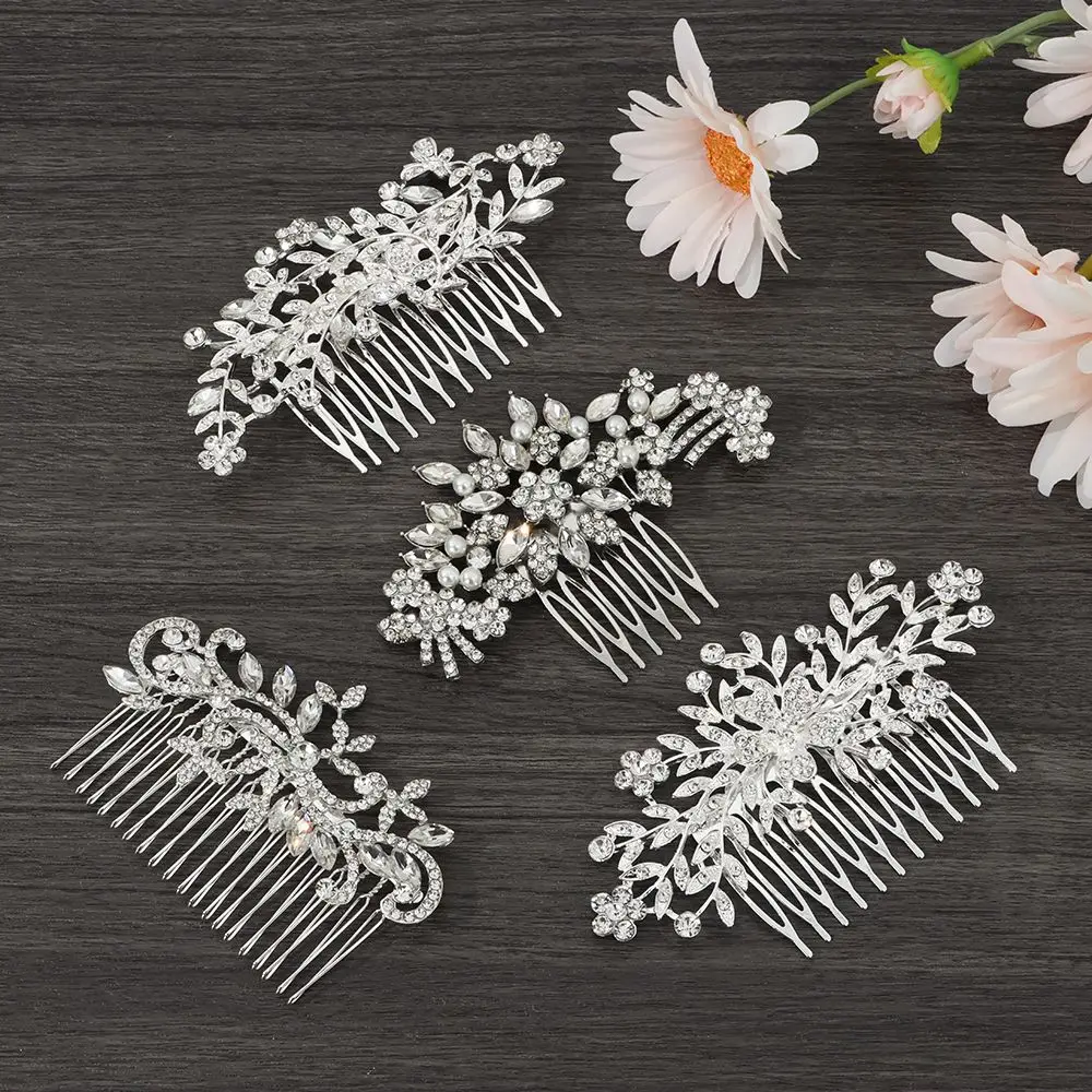 Гребни, диадемы и ободки для волос Fashion Bride для свадебных аксессуаров для волос женщин Ювелирные изделия Вечеринка Бриллиантовые головные уборы.