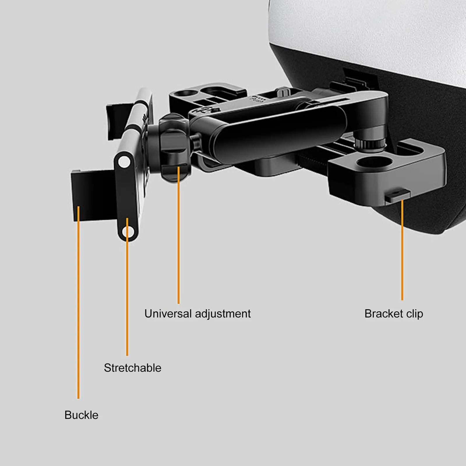 Подушка на подголовник автомобильного сиденья с регулируемым держателем для