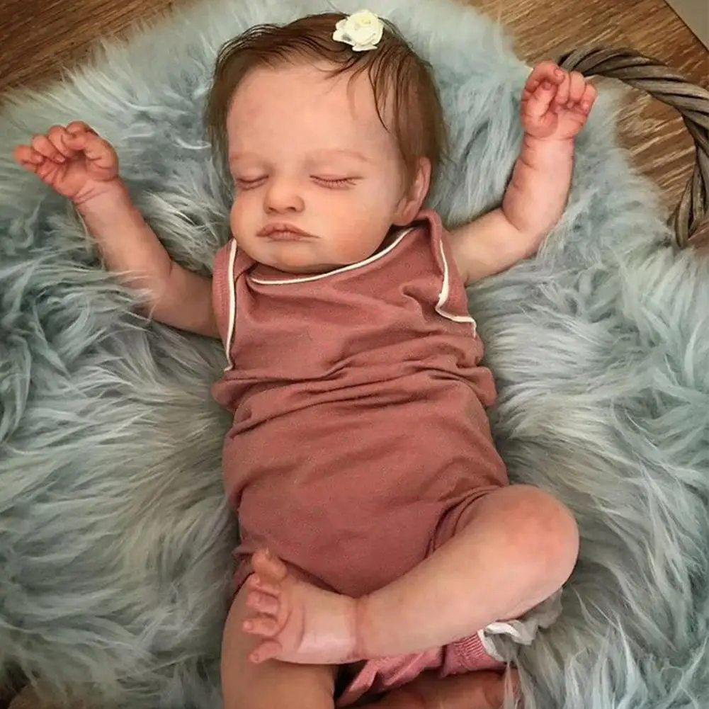 

Cute Realistic Painted 49cm Rosalie Reborn 3d Layers High Kit Painting Skin Quality Tone Multiple G5u9