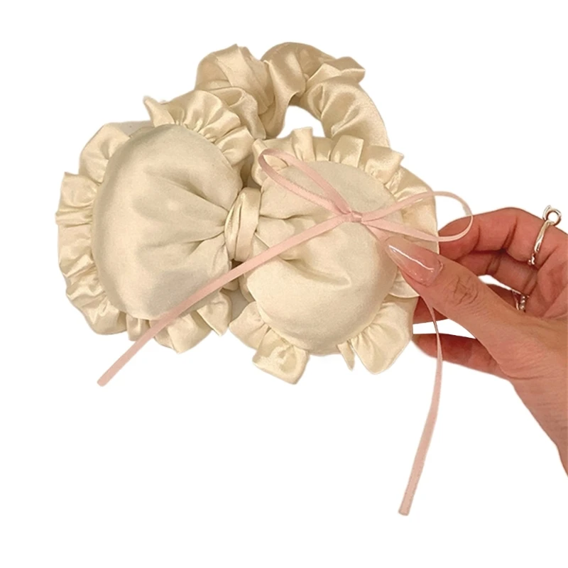 Женская эластичная резинка для волос в форме сердца/бантом веревка не повредит