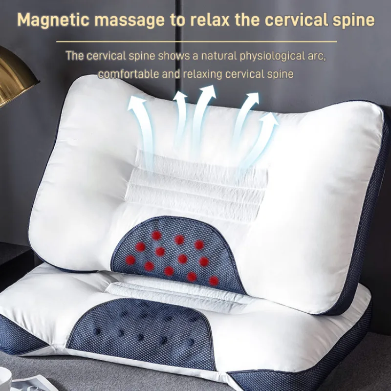 

Stereo magnetic stone massage lavender sleep aid pillow