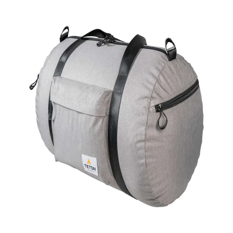 TETON Sports Canvas Duffel Bag, Luggage for Travel, the Gym and Overnight Getaways, Small, Grey