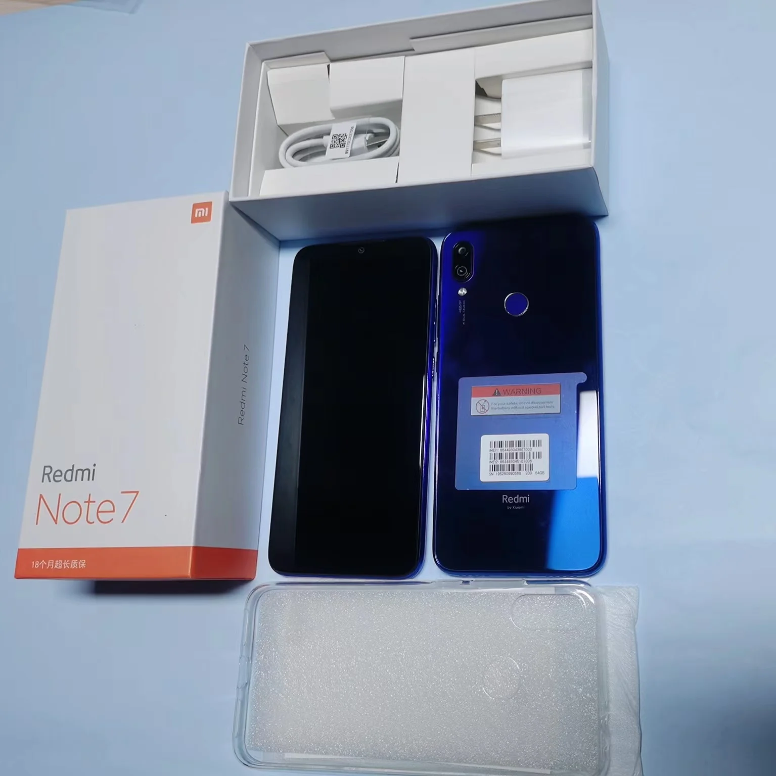 Xiaomi Redmi Note 7 smartphone 4G 64G Snapdragon 660AIE Android Mobile Phone 48.0MP+5.0MP rear camera