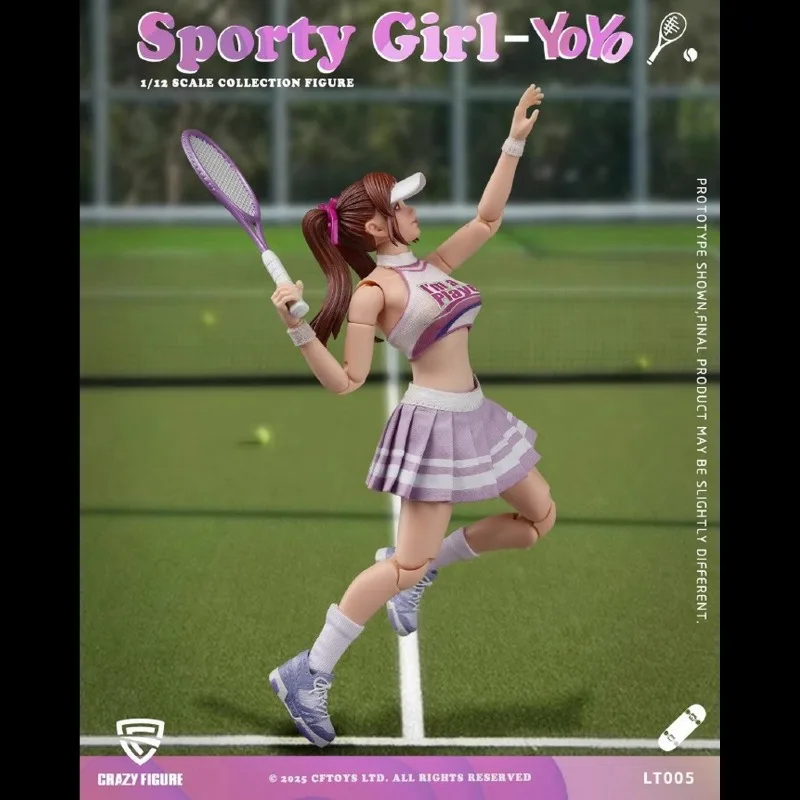 Фото Оригинальная подвижная кукла CFTOYS 1/12 Sports Girl Yoyo в наличии, быстрая доставка за 24 часа, аниме-фигурка, модель, игрушка №5