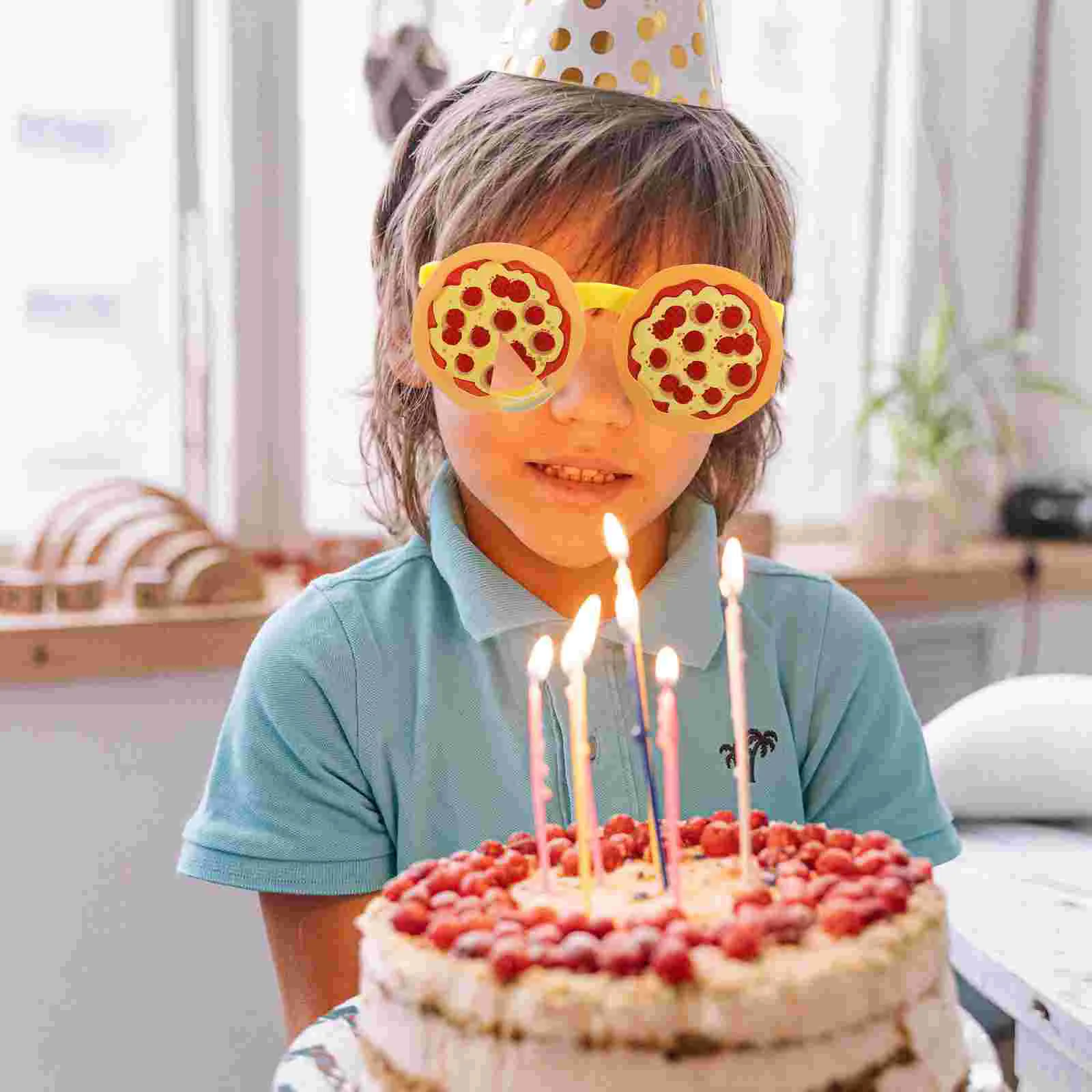 Очки для пиццы нежный реквизит калейдоскоп очки очков забавный фотобудки