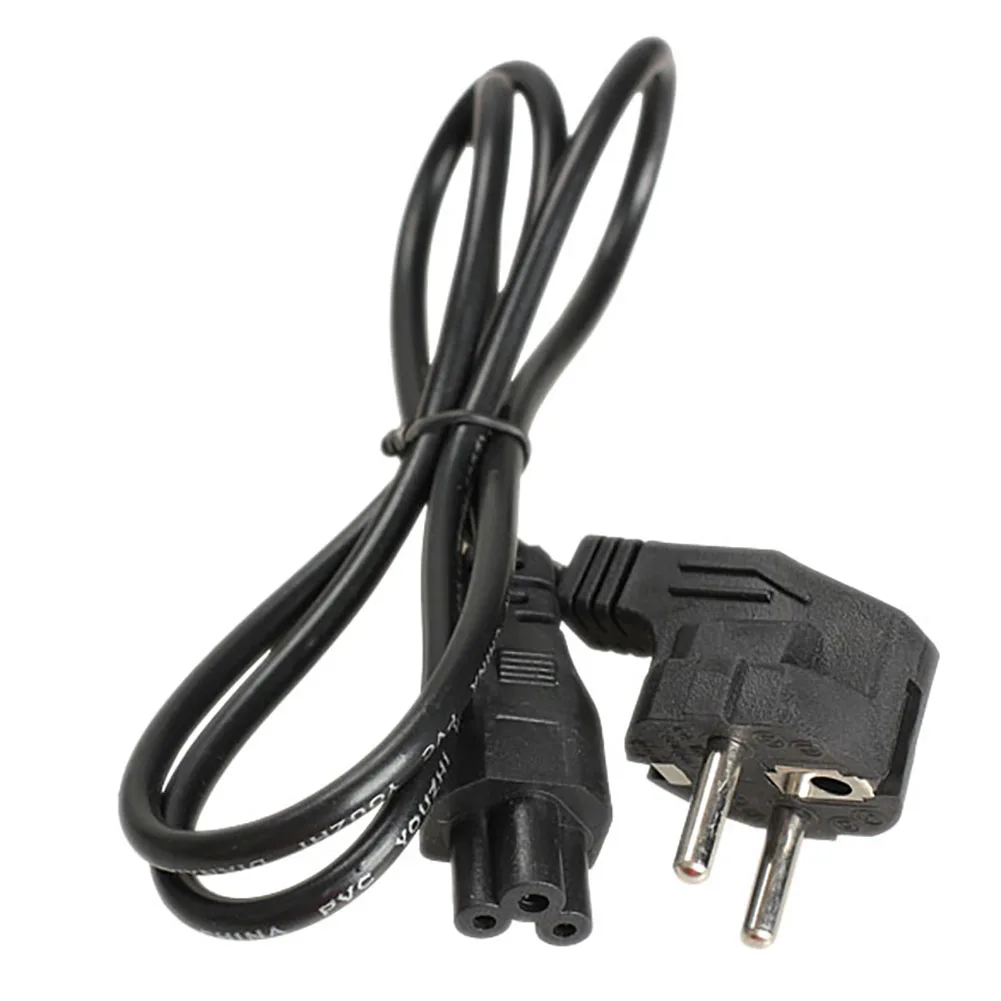 

1 м/250 фута ЕС 3 зубца 2 Pin AC ноутбук кабель адаптера в 10 А черный подходит для большинства ноутбуков камер принтеров адаптеры питания переменного тока